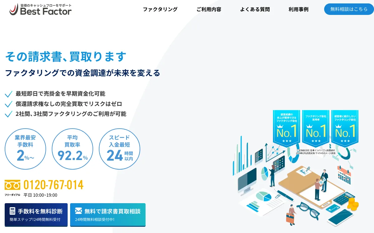 ベストファクター公式サイトのスクリーンショット