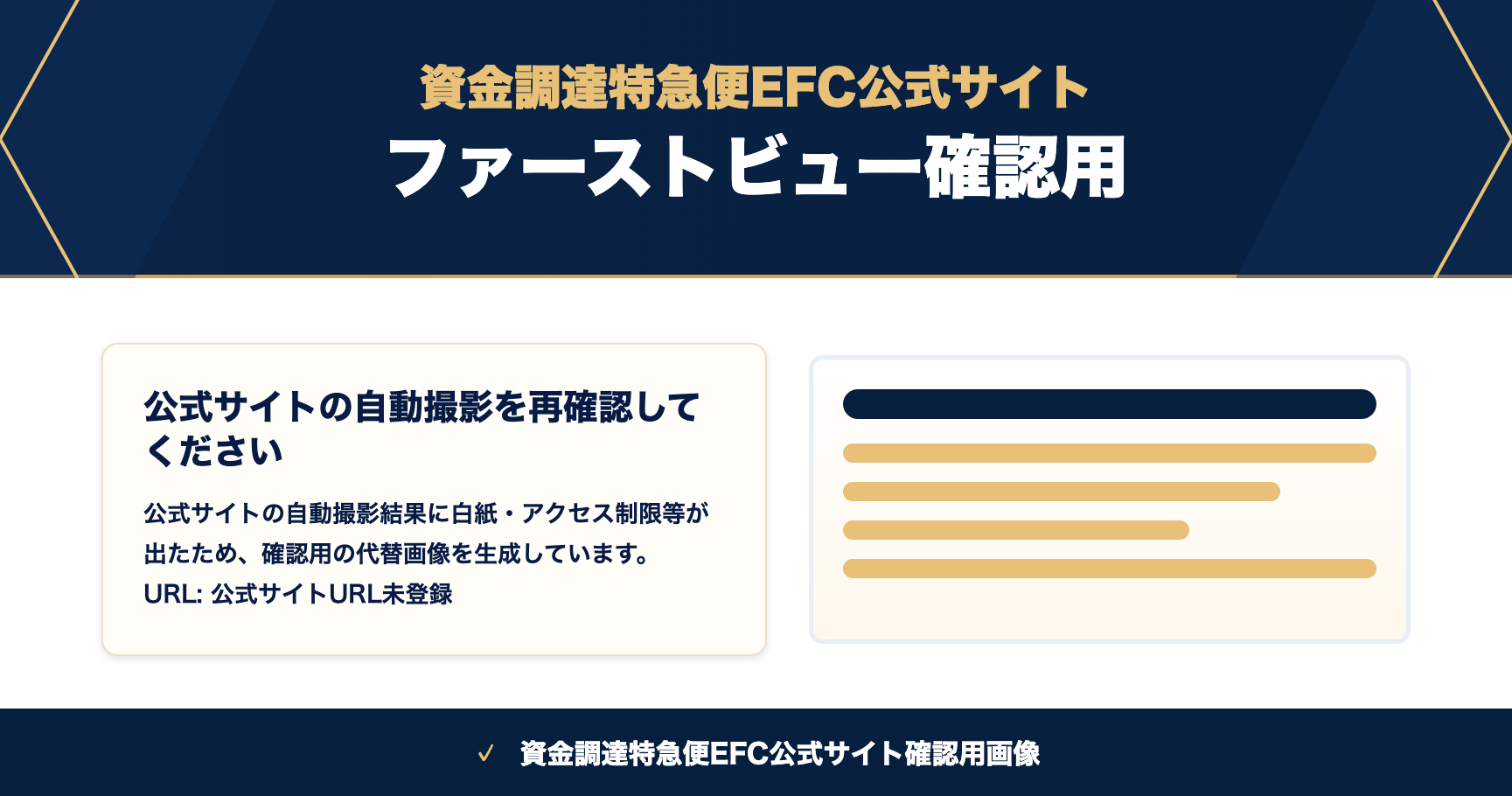 資金調達特急便EFC公式サイトのスクリーンショット